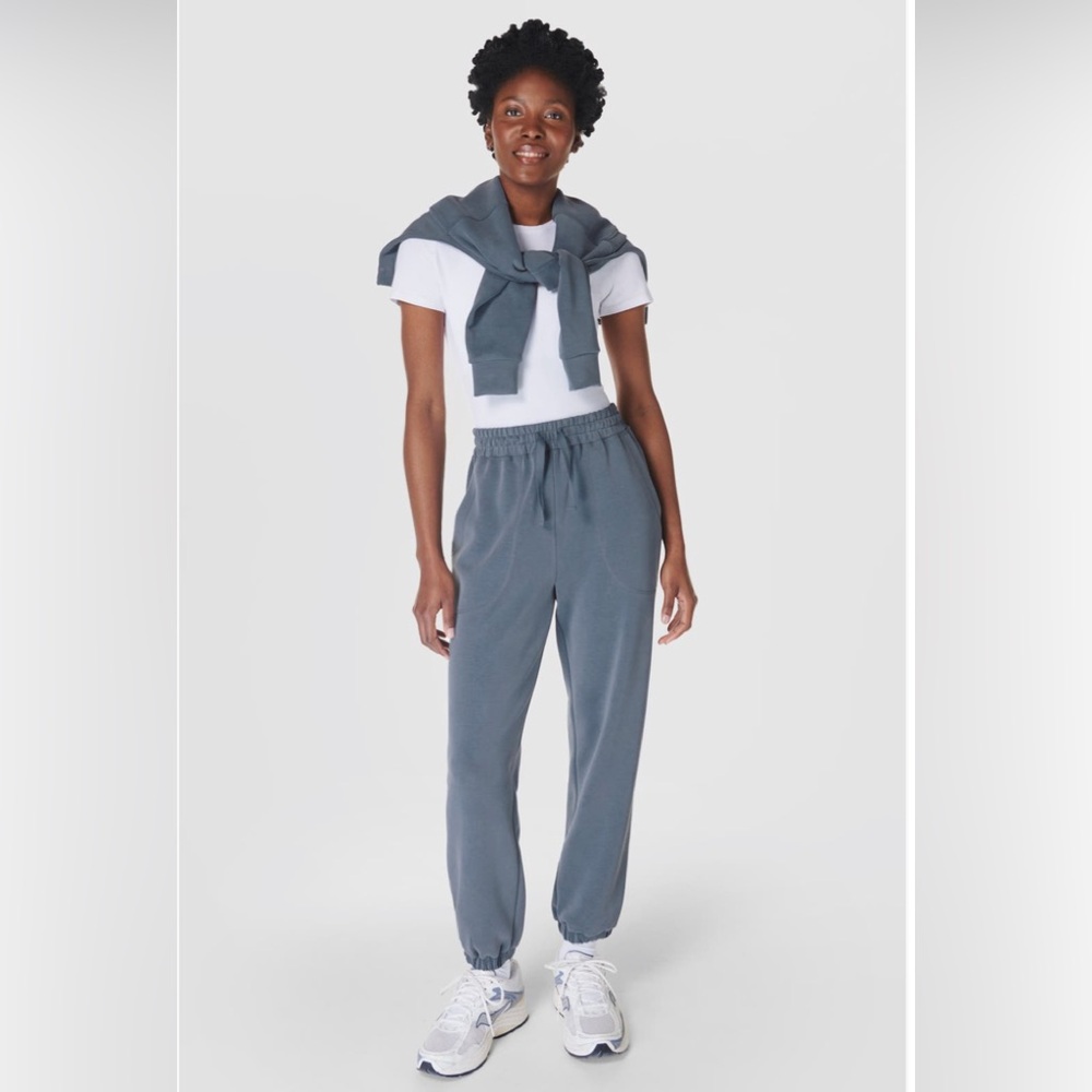 Sweaty Betty Dark Blue Terry Joggers Pants